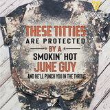 These Titties Are Protected By A Smokin' Hot June Guy Bleached TShirt