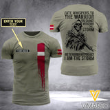 Customized Latvia Soldier 3D Printed Storm Shirt EZA134