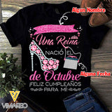 PERSONALIZED OCTOBER TSHIRT 3D PRINTED NEY110A