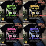 PERSONALIZED OCTOBER TSHIRT 3D PRINTED NEY110A