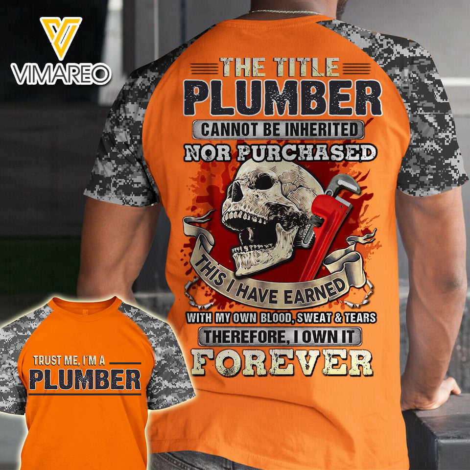 PHN PLUMBER TSHIRT 3D PRINTED SEP-MA23