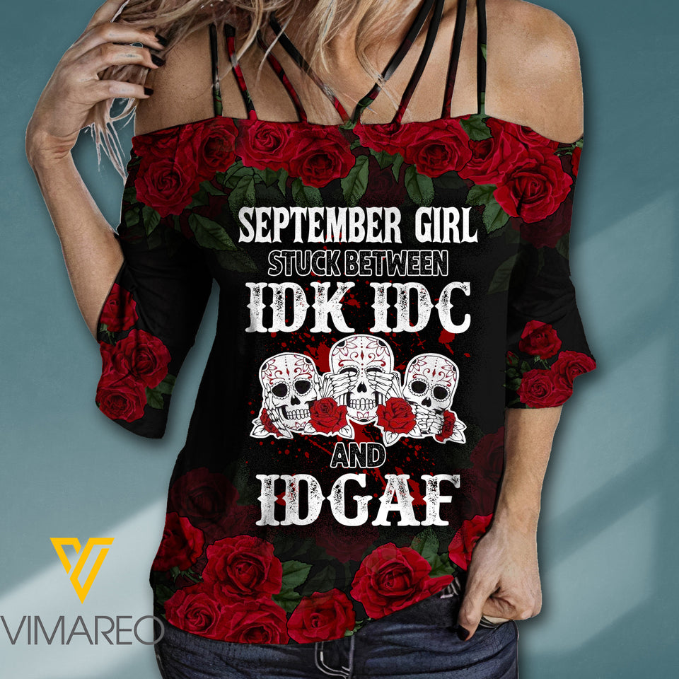SEPTEMBER GIRL SHOULDER T-SHIRTS