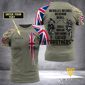 Customized British Soldier 3D Printed Combat Shirt EZA250621