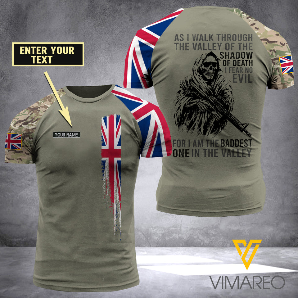 Customized British Soldier 3D Printed Combat Shirt EZA084