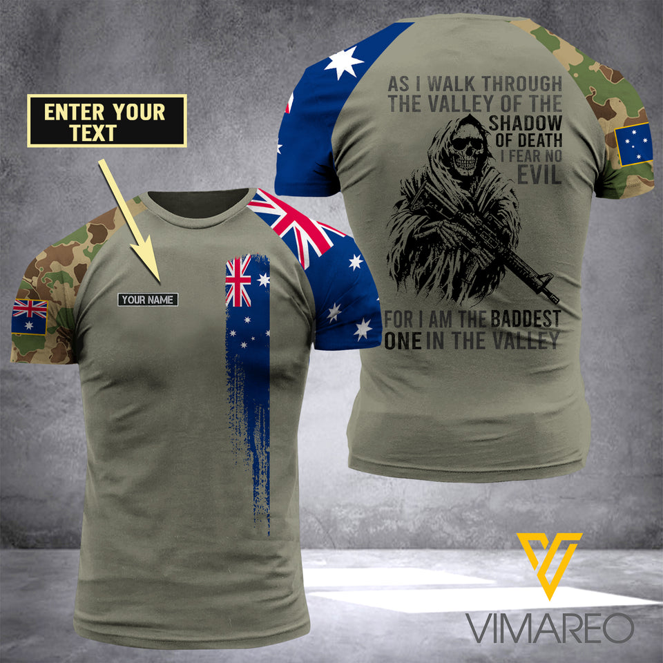 Customized Australia Soldier 3D Printed Combat Shirt EZA084