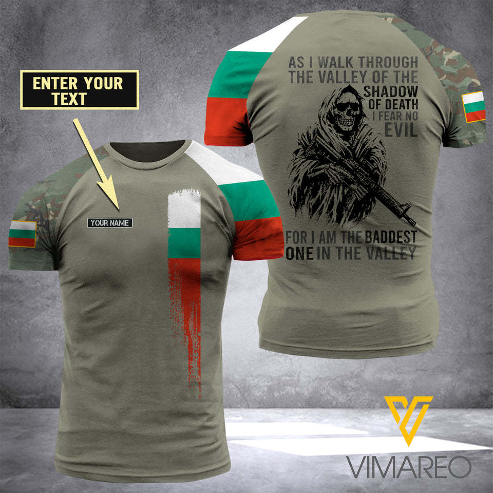 Customized Bulgaria Soldier 3D Printed Combat Shirt EZA134