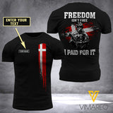 Customized Denmark Soldier 3D Printed TShirt YYAA
