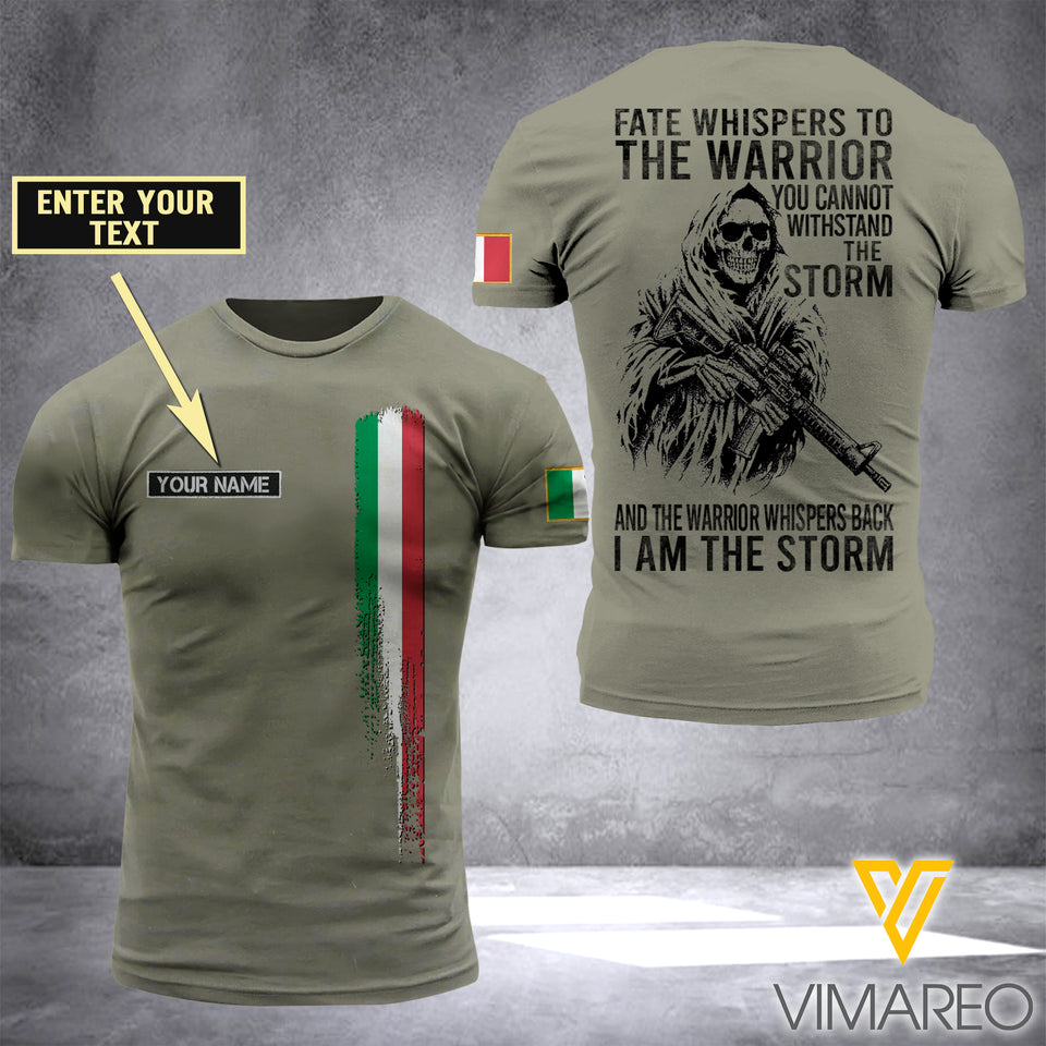 Customized Italian Soldier Storm 3D Printed Combat Shirt EZA1204