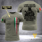 Customized Italy Army 3D Printed TShirt 0904NGBA