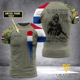 Customized Netherland Soldier 3D Printed Combat Shirt EZA084