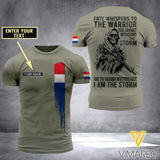 Customized Netherland Soldier 3D Printed Storm Shirt EZA134