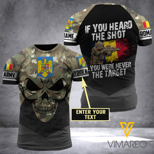 PHN PERSONALIZED Romanian ARMY TSHIRT 3D PRINTED APR-MA10