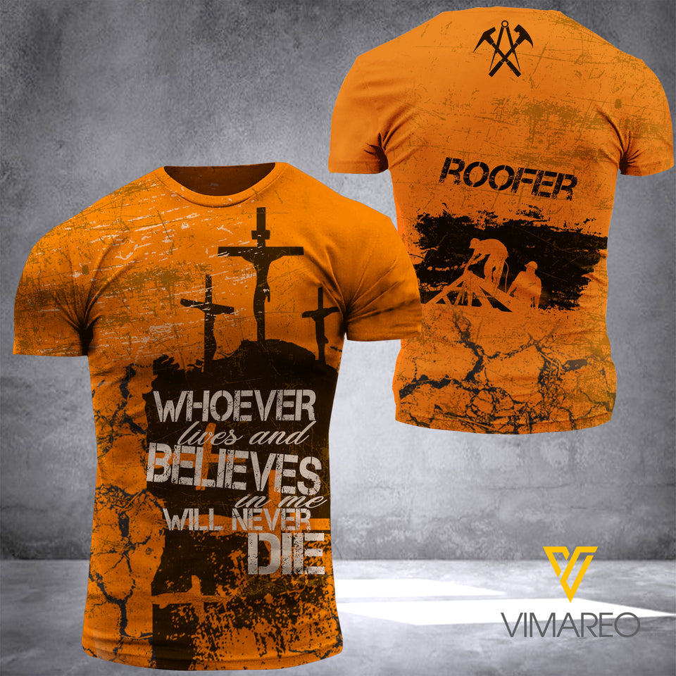 MTP roofer T SHIRT 3D PRINTED CAM