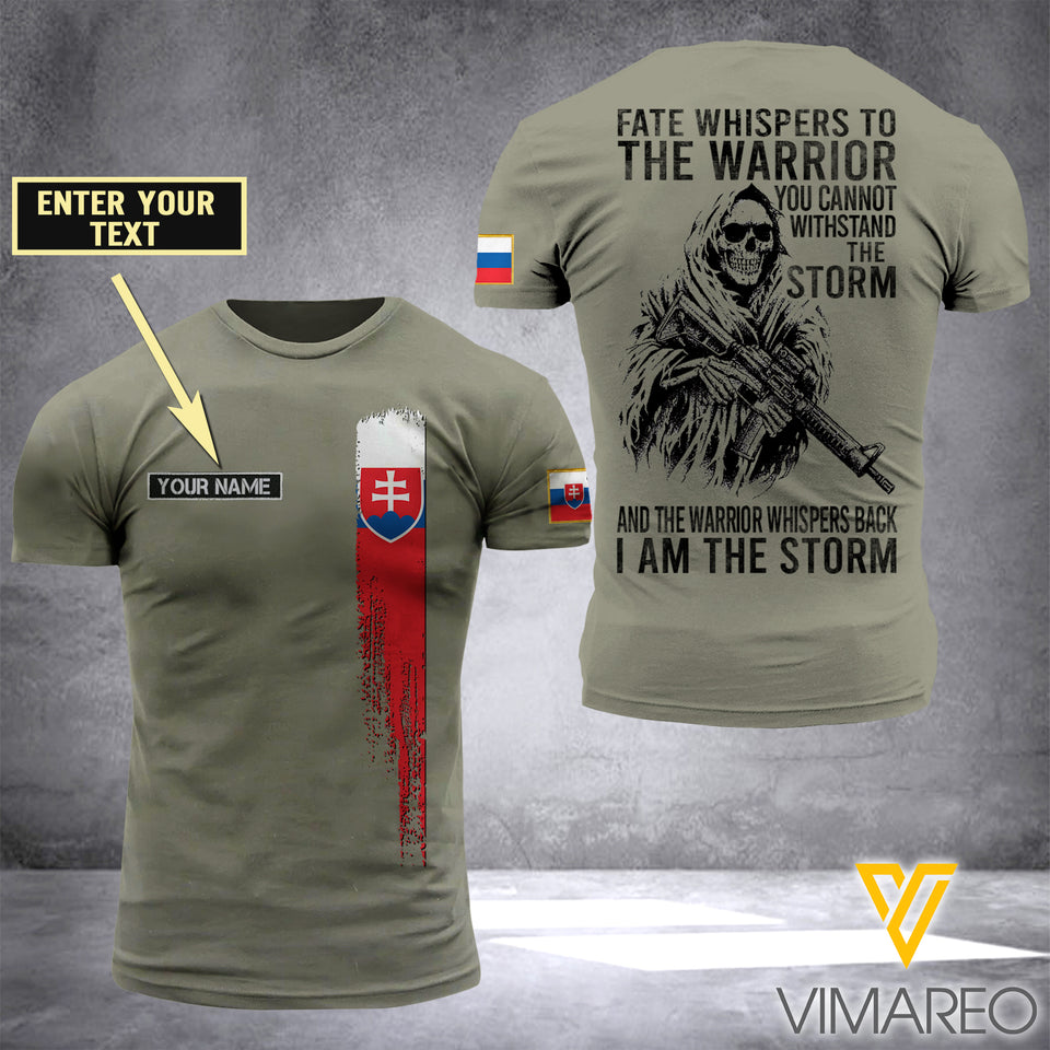 Customized Slovakia Soldier 3D Printed Storm Shirt EZA134