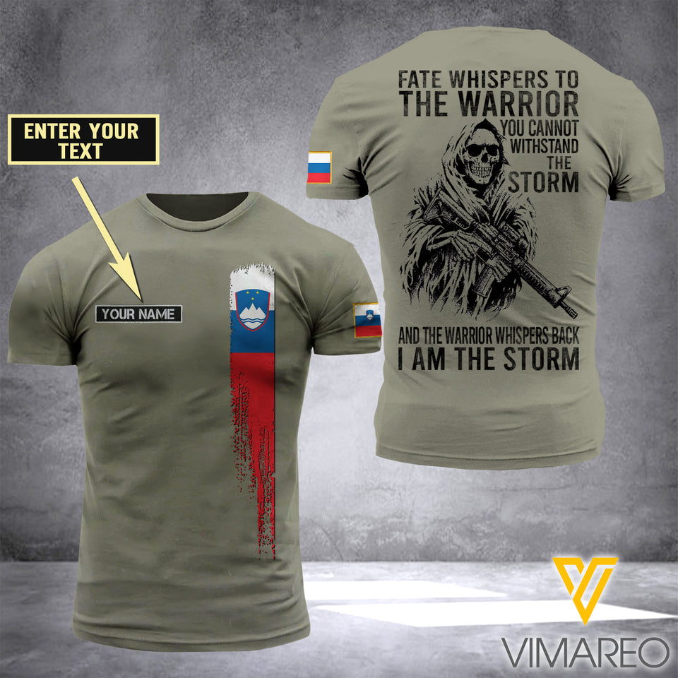 Customized Slovenia Soldier 3D Printed Storm Shirt EZA134
