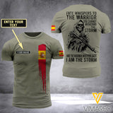Customized Spanish Soldier 3D Printed Storm Shirt EZA134