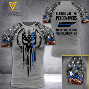 TENNESSEE THIN BLUE LINE TSHIRT 3D PRINTED JUL-MA28