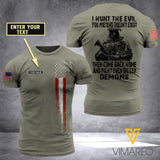 Customized USA Army 3D Printed TShirt 0904NGBA