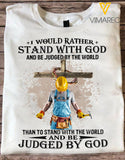 STAND WITH GOD PLUMBER WHITE TSHIRT TNVQ2509