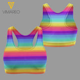 LGBT RAINBOW COLOR SPORT BRA/LEGGING