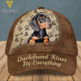 DACHSHUND PEAKED CAP 3D