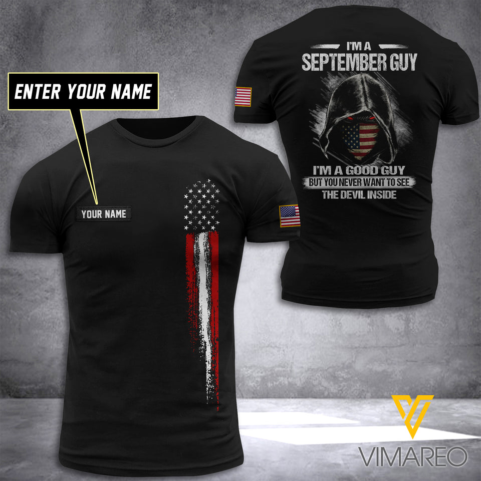 CUSTOMIZED SEPTEMBER GUY DEVIL INSIDE T SHIRT 3D PRINTED
