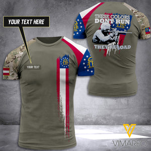 CUSTOMIZED THESE COLORS RELOAD GEORGIA ARMY T SHIRT 3D PRINTED