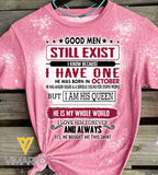 HAVE OCTOBER GOOD MEN  BLEACHED TSHIRT PRINTED