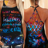 TATOO AUGUST MÄDCHEN CRISS CROSS TANK GERMANY GIRL