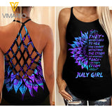 July Girl Criss-Cross Open Back Camisole Tank Top 1203 HMD