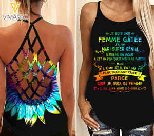 August Girl Criss-Cross Open Back Camisole Tank Top APR-MQ06