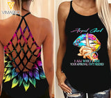 April Girl Criss-Cross Open Back Camisole Tank Top ZD2403