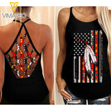 Native Criss-Cross Open Back Camisole Tank Top APR-DT02