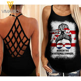 Drenthe Criss-Cross Open Back Camisole Tank Top AUG-MD03