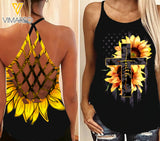 sunflower FAITH GIRL Criss-Cross Open Back Camisole Tank Top TMTL