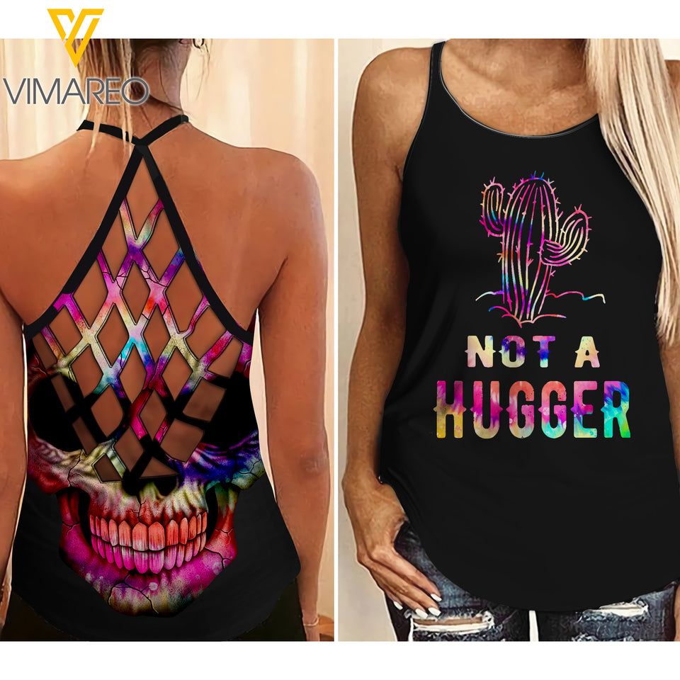 Not a Hugger Criss-Cross Open Back Camisole Tank Top MAR-MQ27