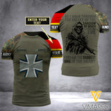 Customized German soldier 3D Printed Combat Shirt EZD1604