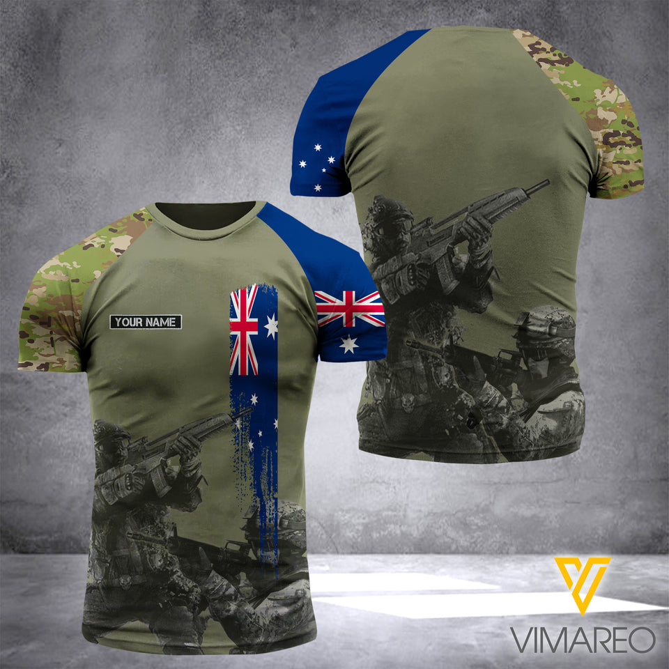 Australia soldier CAMO CUSTOMIZE T SHIRT 3D PRINTED 722