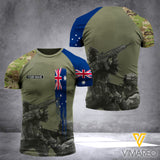 Australia soldier CAMO CUSTOMIZE T SHIRT 3D PRINTED 722