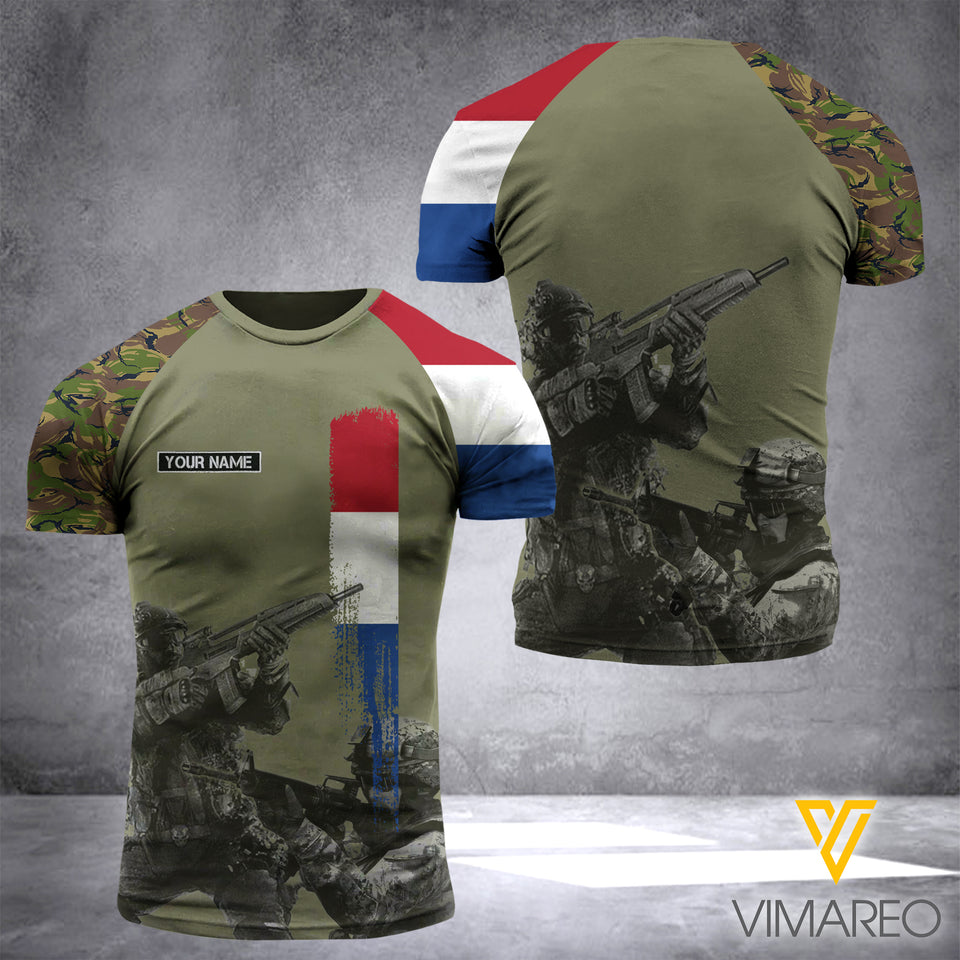 Netherland soldier CAMO CUSTOMIZE T SHIRT 3D PRINTED 722