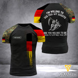 Customized German Army Flag 3D PRINTED SHIRT 0604NGBD