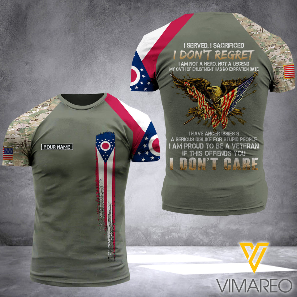 Ohio Camo Customized 3D PRINTED SHIRT