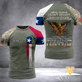 Texas Camo Customized 3D PRINTED SHIRT