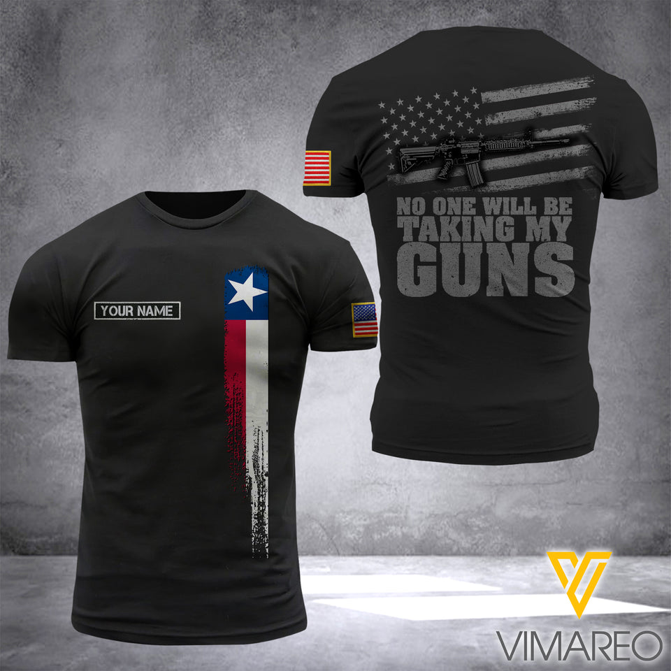 Customized Texas Flag 3D PRINTED SHIRT 1504NGBD