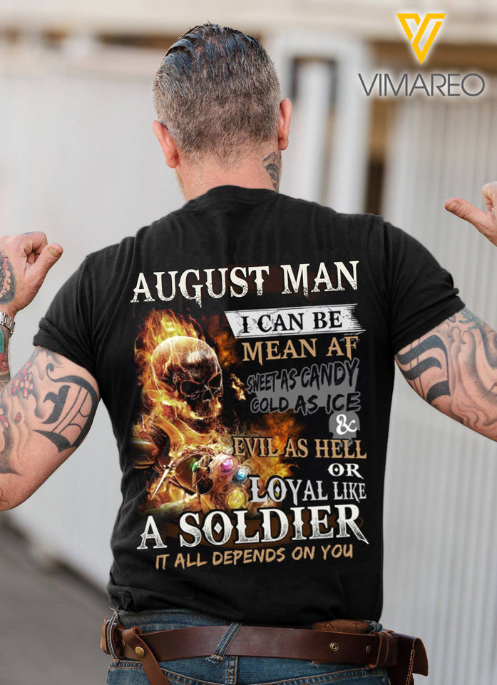 August Man T SHIRT 3D ALL PRINTED 1106D