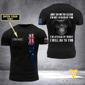 PHN Personalized Australian Army 3D Printed T-Shirt APR-MD07