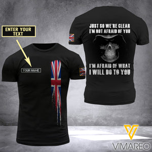PHN Personalized British Army 3D Printed T-Shirt APR-MD07