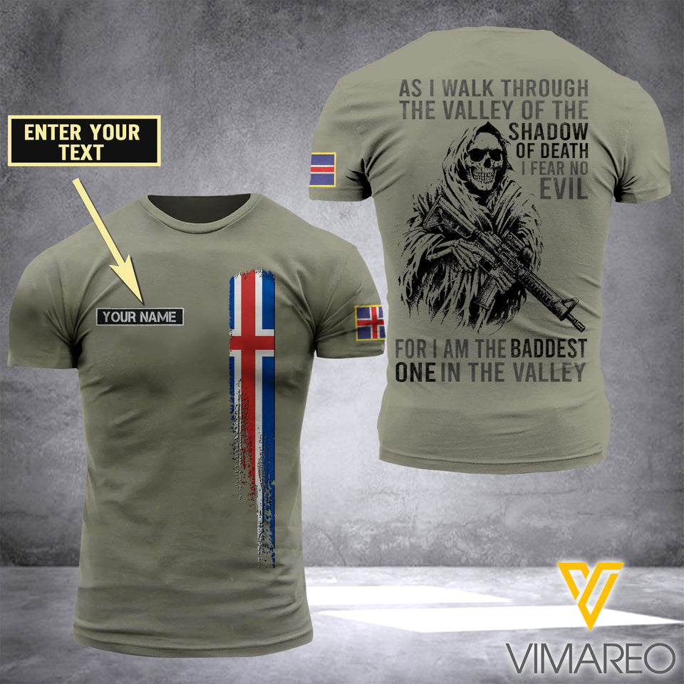 Customized Iceland Soldier 3D Printed Shirt EZD074