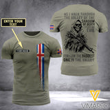 Customized Iceland Soldier 3D Printed Shirt EZD074