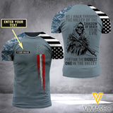 Customized US Navy 3D Printed Combat Shirt EZD154